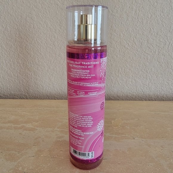 Bath & Body Works Twisted Peppermint Fine Fragrance Mist NEW 8oz - Picture 2 of 2